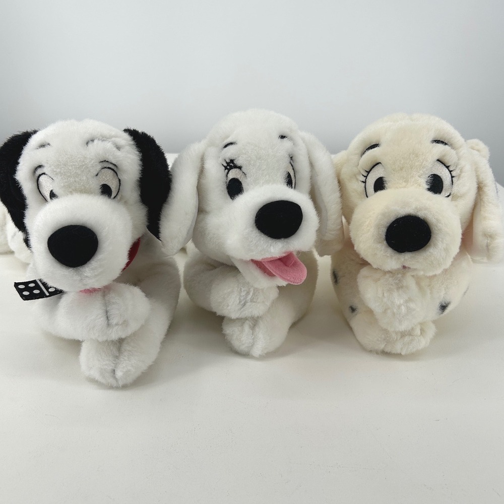 Disney Store 102 Dalmatians Plush Lot Domino Oddball Penny Vintage 2000